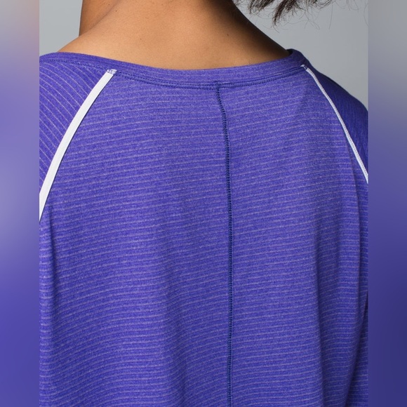 Lululemon Weightless Crew~ Heathered Bruised Berry size 8 - Picture 6 of 14